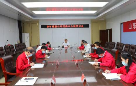 枣矿橡胶公司党委理论学习中心组进行集体学习