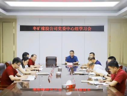 枣矿橡胶公司召开党委中心组学习会