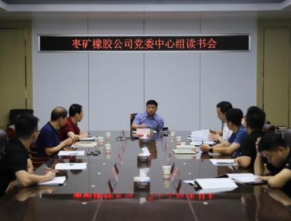 枣矿橡胶公司召开党委中心组读书会